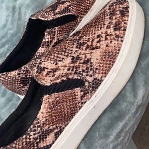 Faux snake shoes